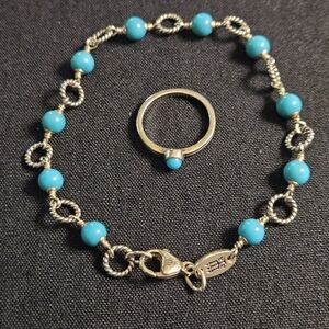 James Avery Turquoise Bracelet and Ring